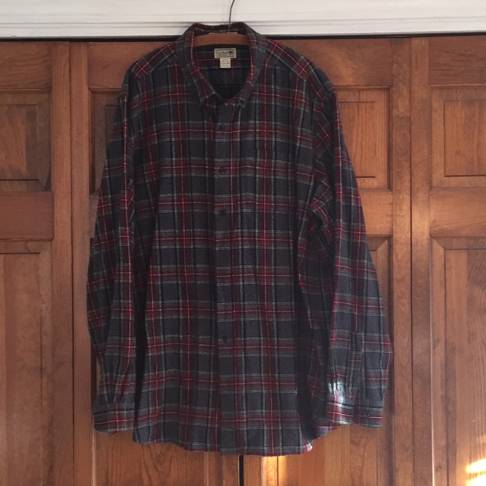 Men’s LL Bean Plaid Flannel Shirt